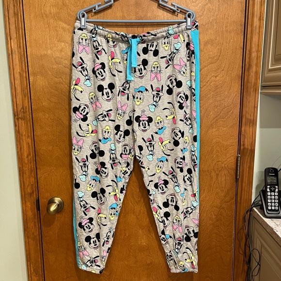 DISNEY & FRIENDS character pastel elastic band lounge pants - Picture 1 of 7